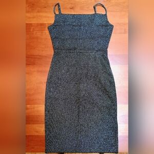 Forever 21 Metallic Bodycon Midi Dress Party Night Out | Size S